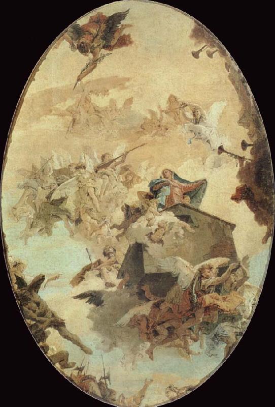Giovanni Battista Tiepolo Miracle of the Holy House of Loreto Germany oil painting art
